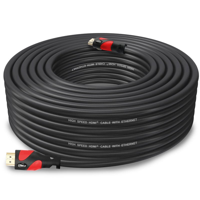 Postta HDMI Cable(40 Feet Red) HDMI 2.0V Support 4K 2160P,1080P,3D,Audio Return and Ethernet -1 Pack - Image 1